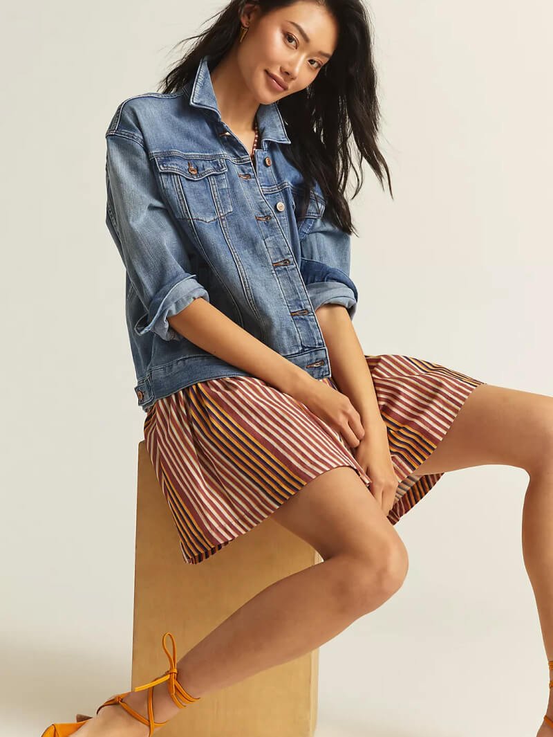 Pilcro Spliced-Neck Tee