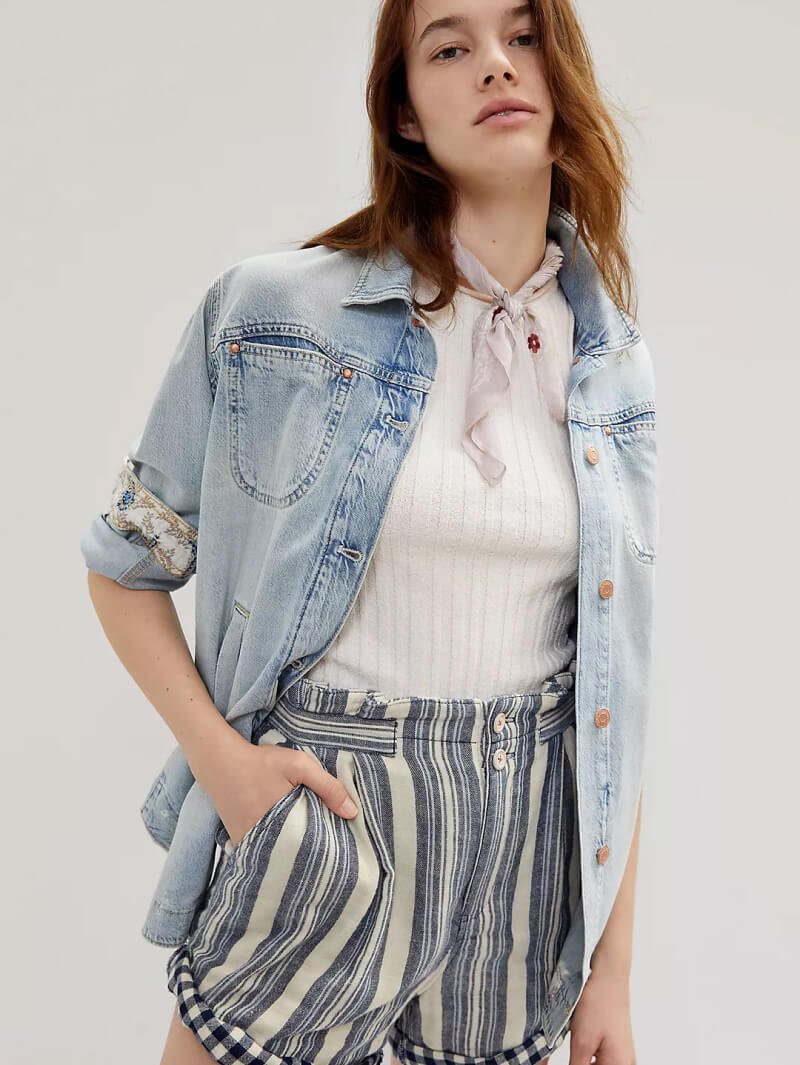 Pilcro Spliced-Neck Tee - Image 9